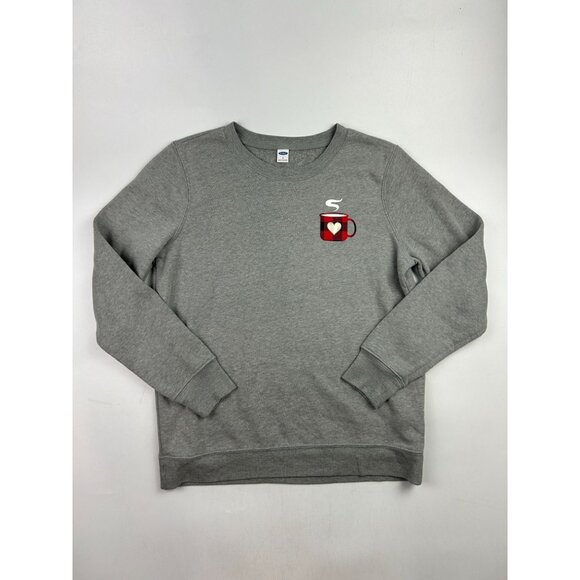 Old Navy Women's S Grey Crew Neck Sweatshirt - Picture 1 of 3